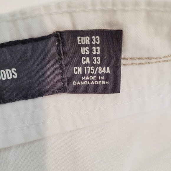 H&M LOGG. White Linen Blend High Waisted Ankle Pant - Picture 8 of 13